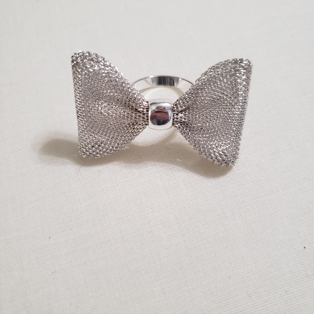 Silver Bow Ring